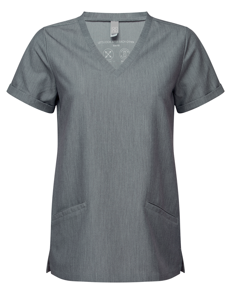 NN310 - Stretch tuniek met korte mouwen voor dames - Dynamo Grey