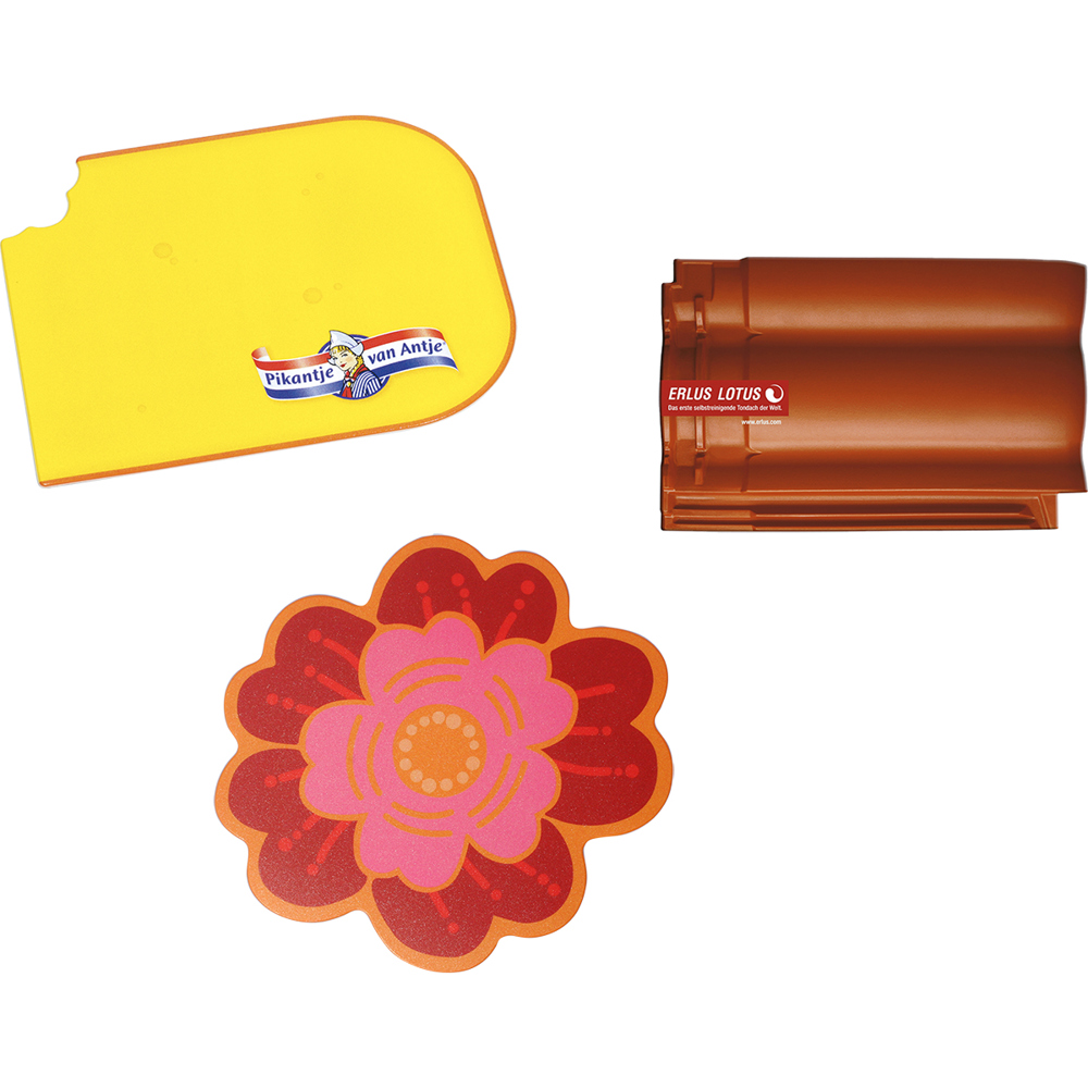 CONTOUR-pad Mousepads speciale vorm binnen 200 x 240 mm, 1,6 mm dik