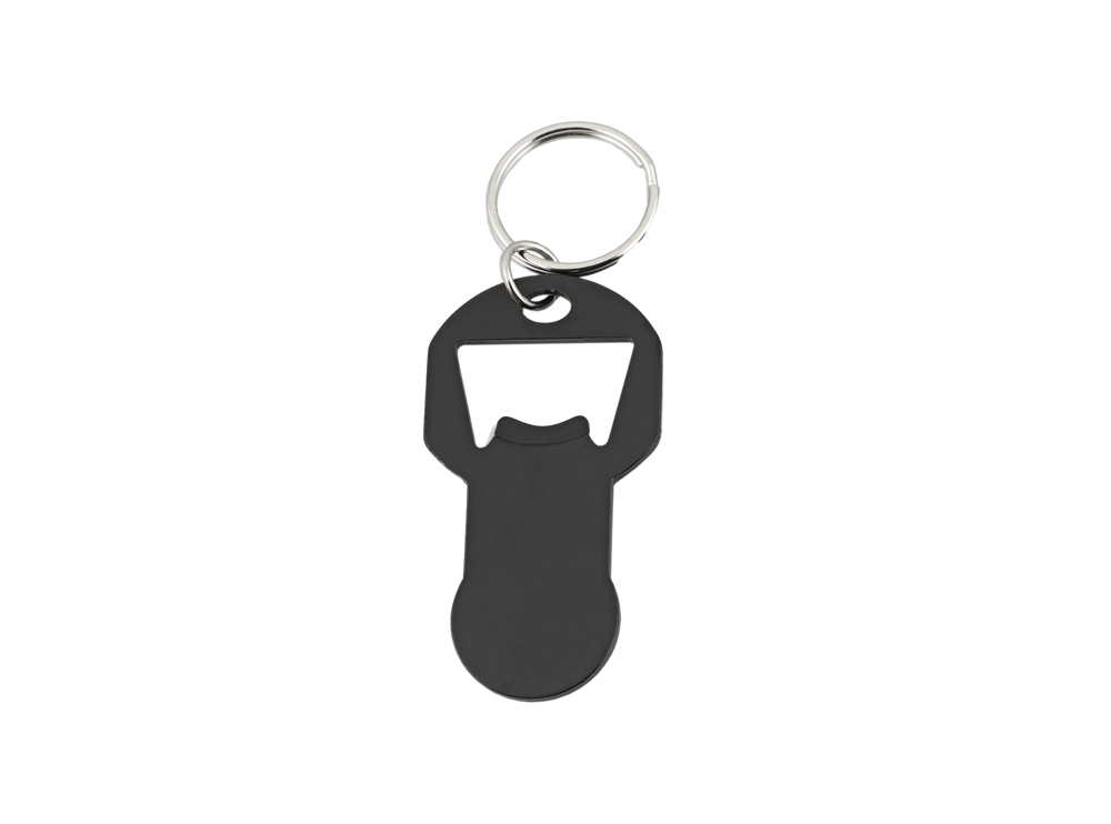 Boodschappensleutelhanger MELO - Zwart