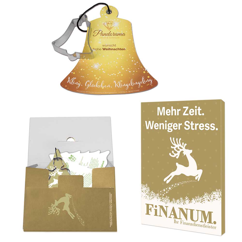 Bakvormpje met receptenboekje klok - individueel