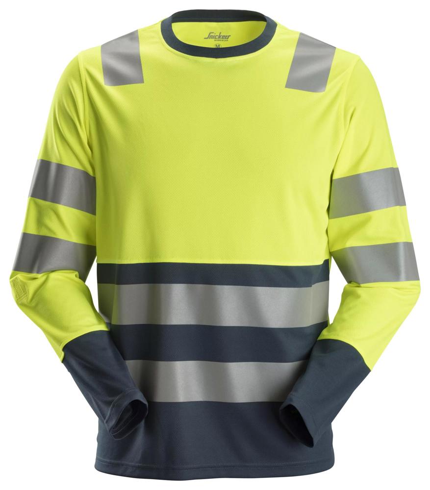AllroundWork, High-Vis T-Shirt met lange mouwen KL2