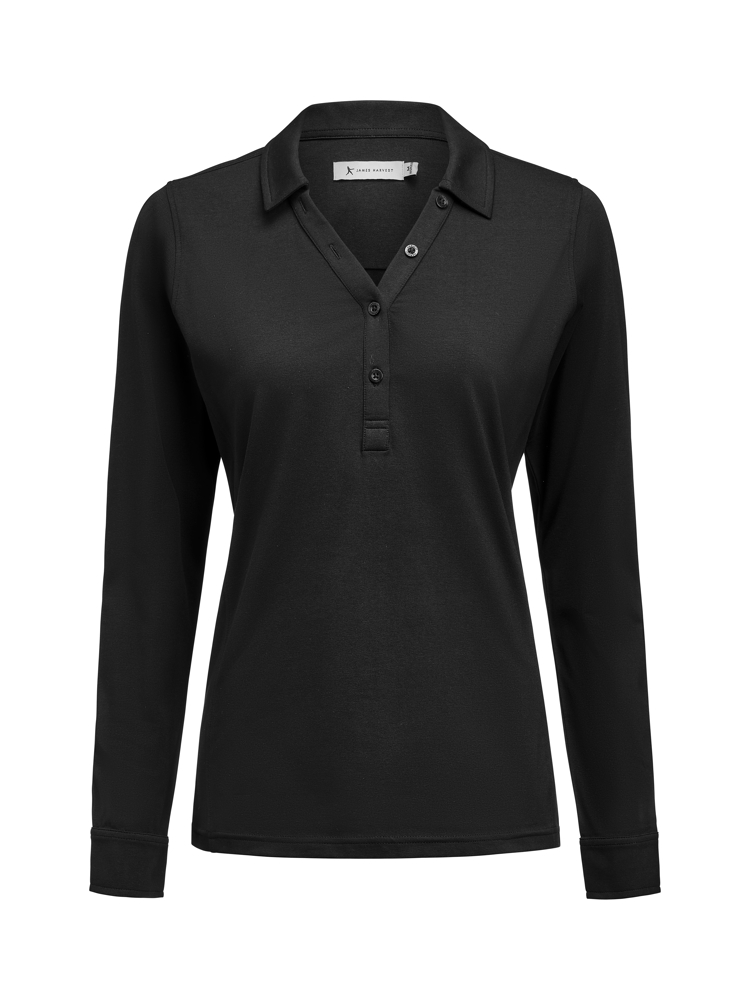 American Supreme Polo L/S Dames - Zwart