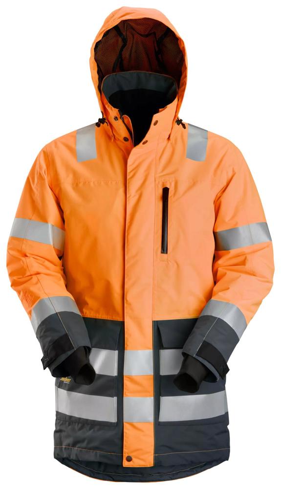 AllroundWork, High-Vis Waterproof Parka, KL 3