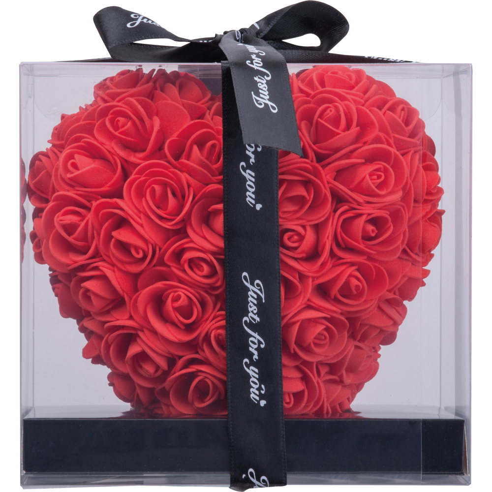 Artificial roses in heart shape JANICE