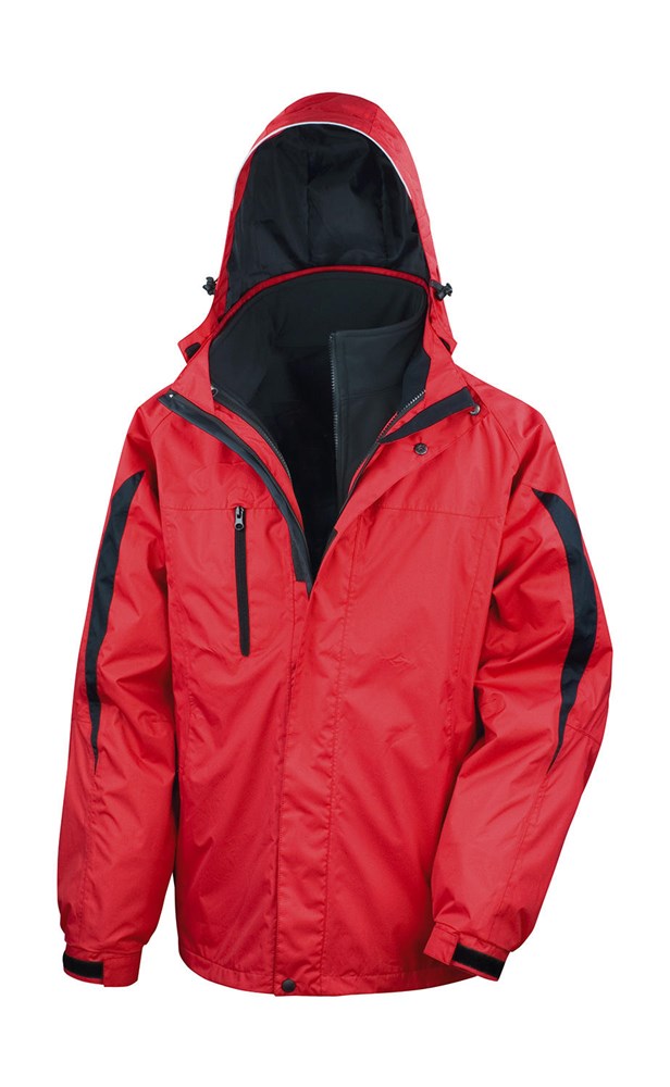 3-in-1 Journey Jacket - Red/Black