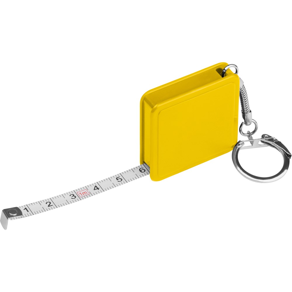 1 meter steel measuring tape MARIE - yellow