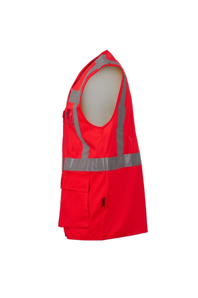 Extra Mesh fluorescent red 5XL
