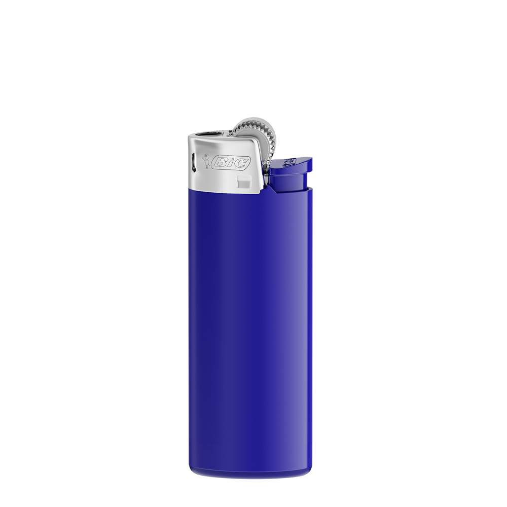 BIC® J25 Standard Lighter - Dark Blue Body / Dark Blue Base / Dark Blue Fork / Chrome Hood