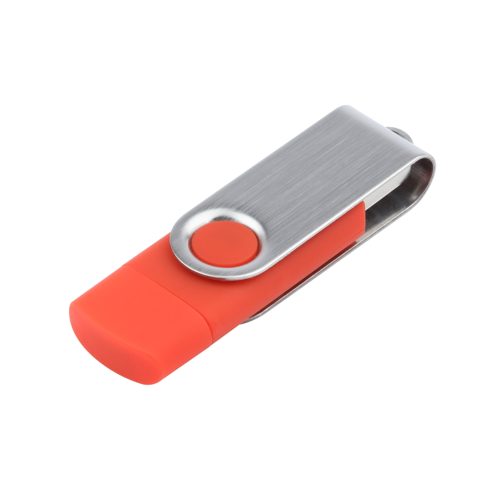 USB DUAL with phone connector OTG - blue