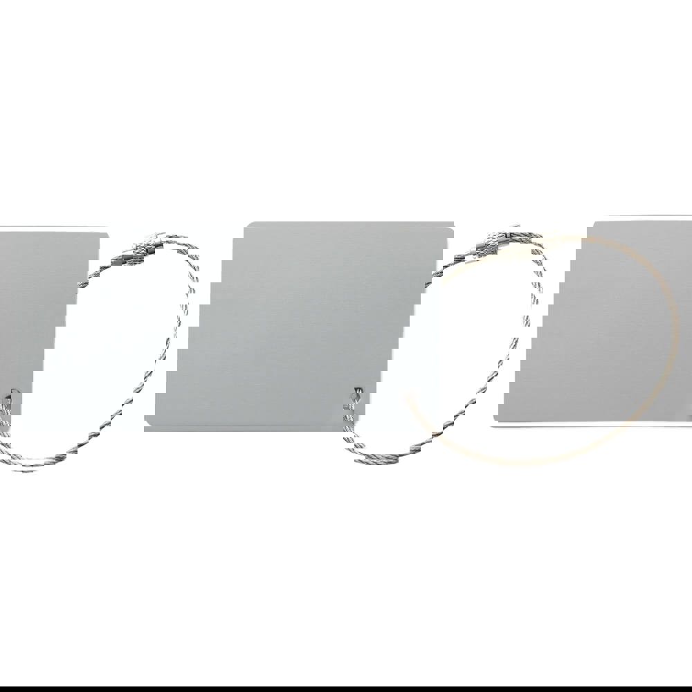 Aluminium bagagelabel rechthoek