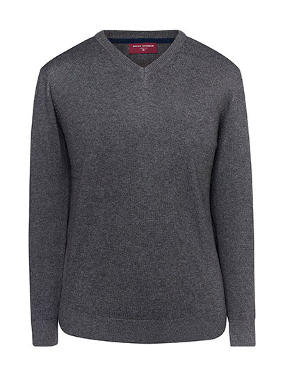 Brook Taverner - Men´s V-Neck Jumper Boston - Charcoal