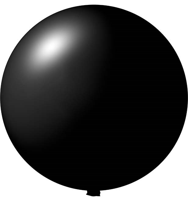 Giant balloons printed 350 cm Ø 120 cm - Black (4499) Pastel