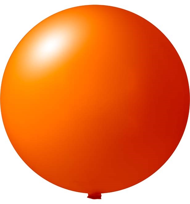 Giant balloons printed 350 cm Ø 120 cm - Orange (4420) Pastel (± PMS 1505)