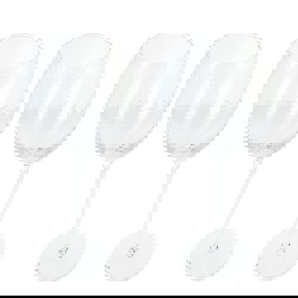 Byon Opacity set van 2 wijnglazen met stijlvol glaspatroon 470ml