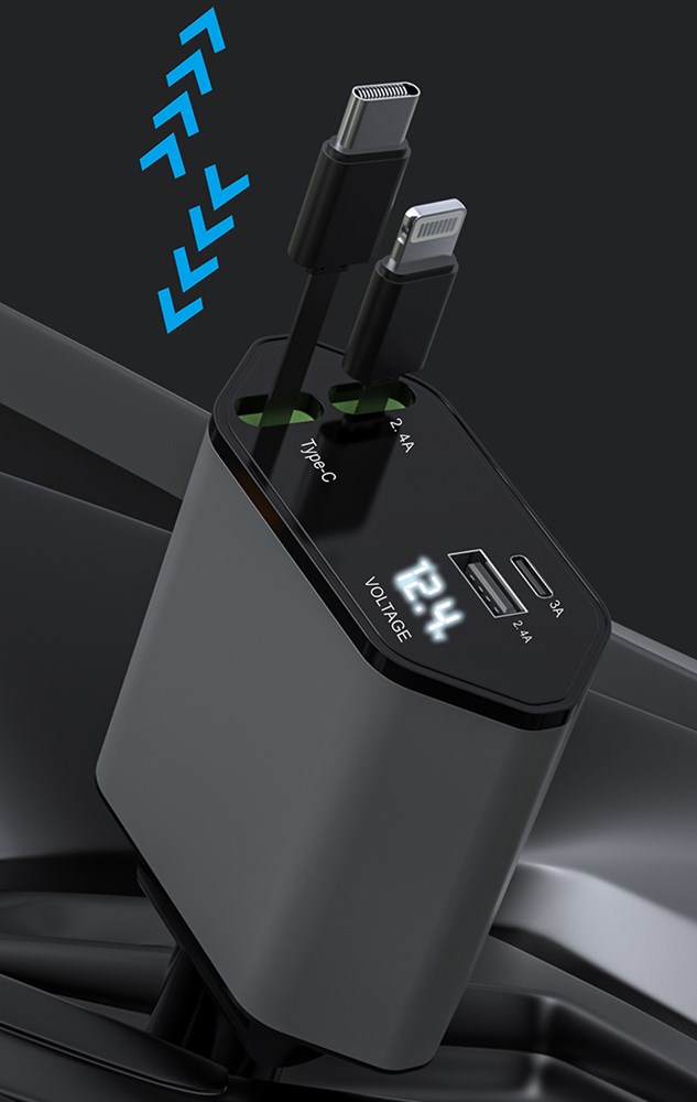 Car Charger "Speed" grijes