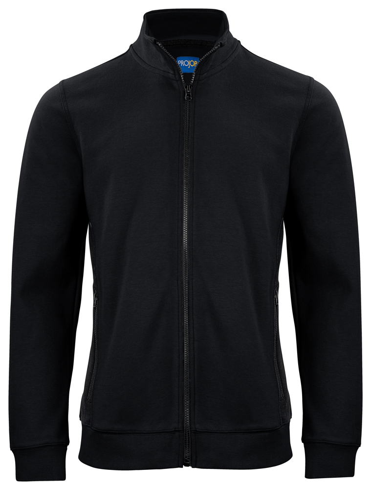 2129 SWEATER MET RITSSLUITING - Zwart