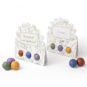 3 grote gekleurde bloemzaad kleibolletjes in unieke verpakking