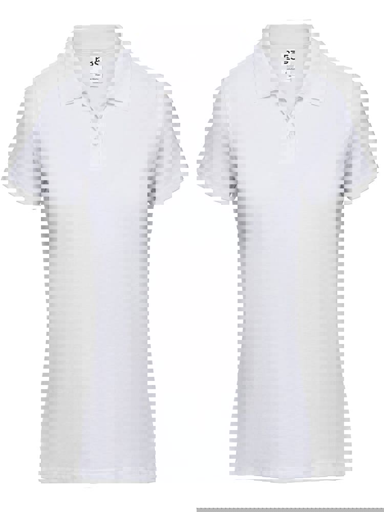 BS Evolution Dames Polo, 180gr/m2, 100% katoen - Wit (WHITE)