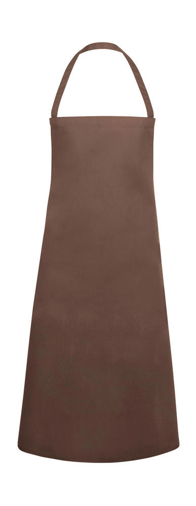 Basic Bib Apron Pinafore - Light Brown