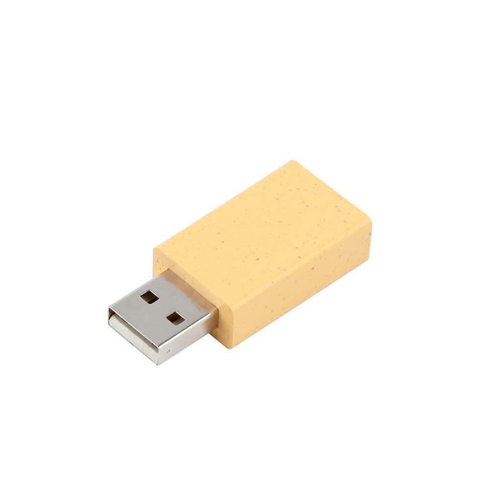 Anti-Hack Jack / USB Data Blocker ECO - yellow