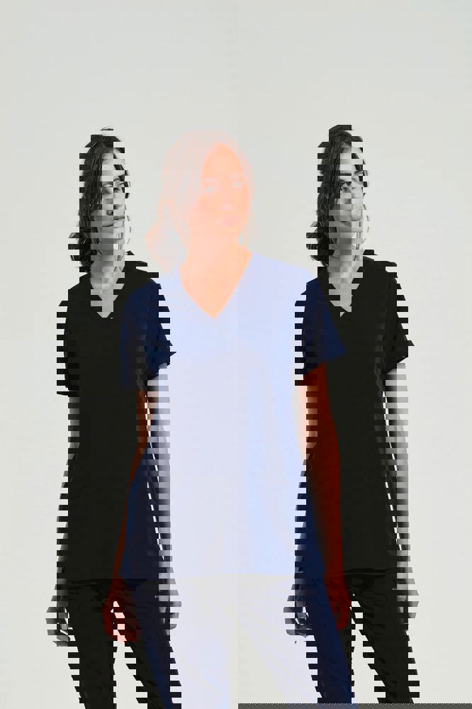 NN310 - Stretch tuniek met korte mouwen voor dames