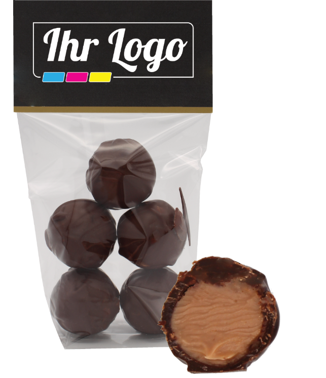 5 chocolaatjes rum met klantenkop