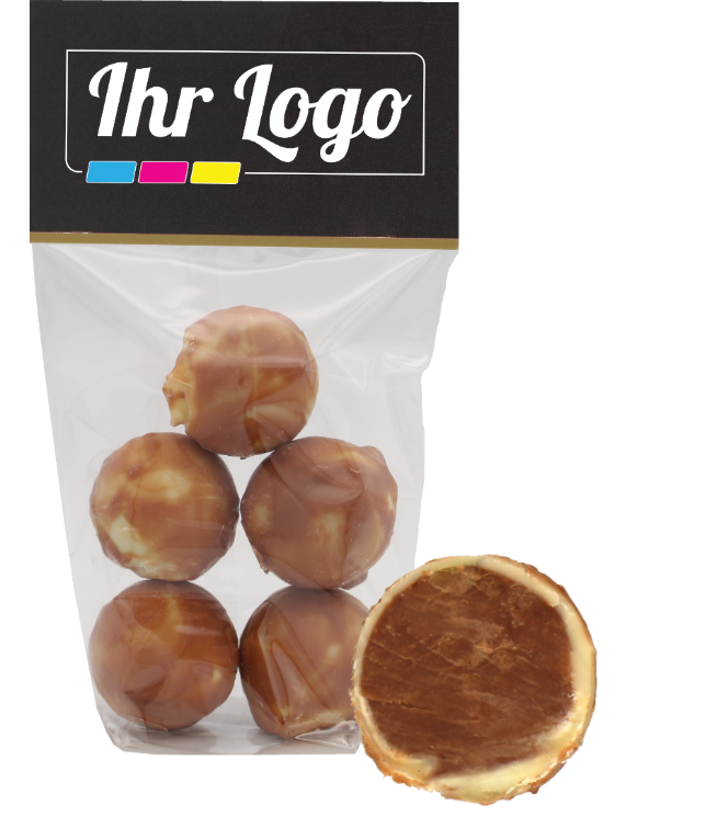 5 chocolaatjes nougat met klantenkop