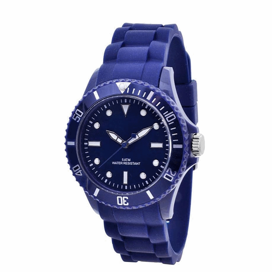 Horloge Classic Silicone - Blauw