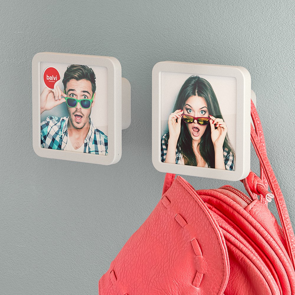 Kapstok,Klick,x2,wit,ABS