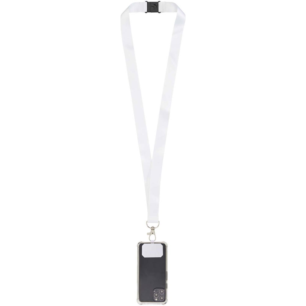 Addie sublimatie lanyard met telefoonhouder en veiligheidssluiting