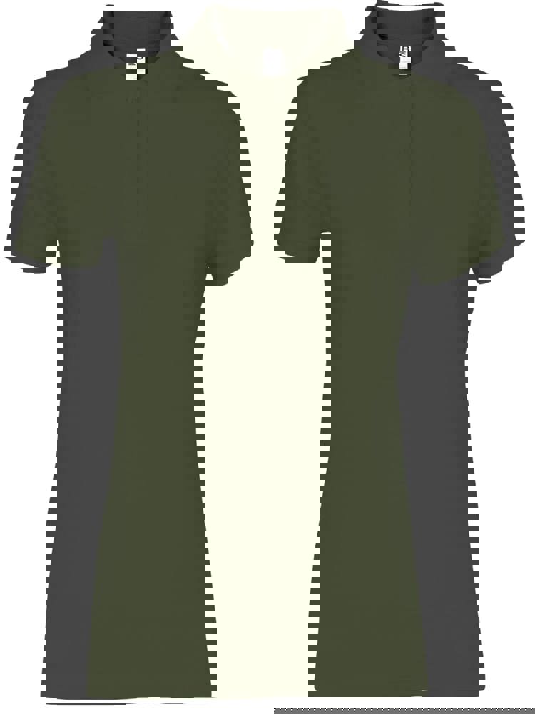 BS Evolution Dames Polo, 180gr/m2, 100% katoen - Olijfgroen (PMS 418C)